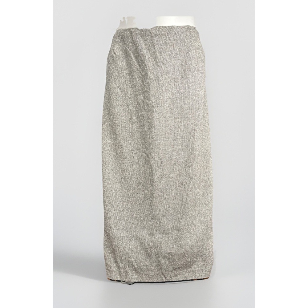 Vintage Barry‎ Bricken Size 12 Wool Tweed Maxi Skirt Rainbow Dots Lined